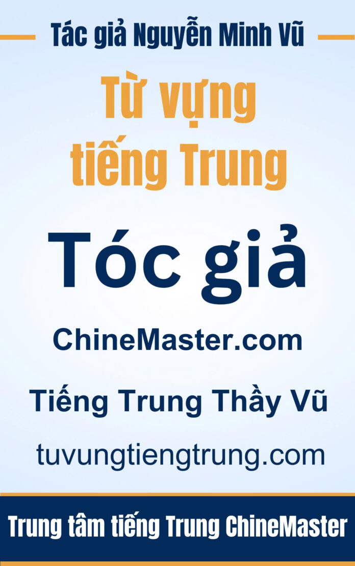 Từ vựng tiếng Trung Tóc giả - Tác giả Nguyễn Minh Vũ
